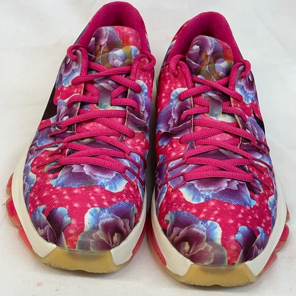 Nike Kevin Durant Kay Yow cancer fund Floral Pink Women's Sneakers sz 7y